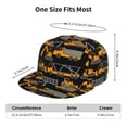 thumbnail image 6 of Haiem Yellow Excavator Classic Snapback Cap Flat Bill Hat Baseball Cap Adjustable Size Cotton Dad Hat, 6 of 9