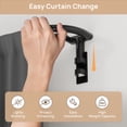 thumbnail image 7 of Sindcom Double Curtain Rod，Blackout Wrap-Around Curtain Rods for Windows 66 to 120 Inch for Room Darkening Curtains，Adjustable from 32 to 129 Inch, Matte Black, 7 of 7