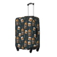 thumbnail image 2 of Cauagu Cigar Print Travel Luggage Cover,Travel Dust-proof Suitcase Cover Softside Suitcase Protector for 18-32inch,Not Included Suitcase, 2 of 8