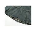 thumbnail image 5 of Women's Summer Denim Skirt Y2k Blue Skirt Girls High Waist Elegant Harajuku Korean Vintage Pleated A-Line Mini Short Skirt -Light Blue-S, 5 of 7