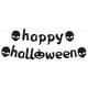 thumbnail image 2 of Decoraciones de Halloween, letras negras, chalota dorada, suministros para fiestas de Halloween, arreglo de escena, decoración de Halloween, bandera de papel para Halloween, bandera de papel para Hall, 2 of 6