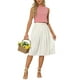 thumbnail image 2 of INSPIRAR CHIC Blusa sin mangas para mujer Vintage Verano Tops Gingham S Rojo, 2 of 6