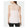 thumbnail image 2 of INC Womens Pink Sequined Sleeveless Jewel Neck Tank Top M, 2 of 2