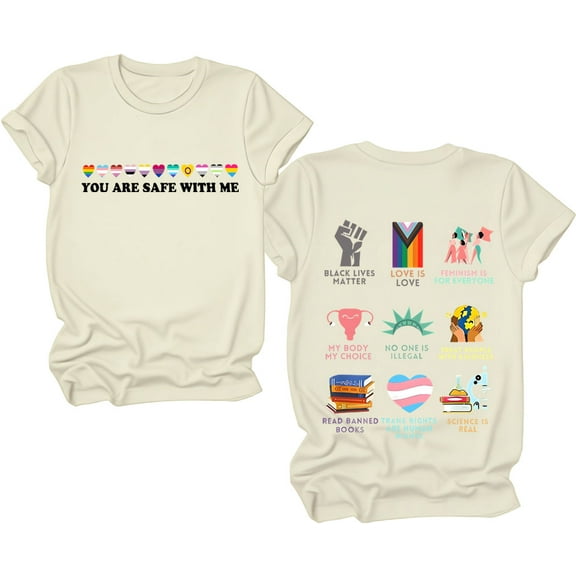 You Are Safe With Me Shirt, You Are Safe With Me T-Shirt, Unisex LGBT Pride Shirts