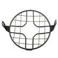 thumbnail image 6 of ALLTIMES 6.5 Inch Motorcycle Headlight Grill Light Cover, for Cruiser for Chopper for Bobber for Old School for Cafe Racer, Metal Black, 6 of 7