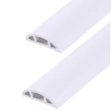 CCOCC Cord Cover,Strong Flexibility and Durability Wire Hider,Soft Yet Sturdy Design TV Wire Hider for Wall, White