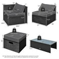 thumbnail image 3 of GVN Outdoor Furniture Sets, Outdoor Conversation Set,8 Pieces Patio Rattan Storage Table Furniture Set-Gray, 3 of 9
