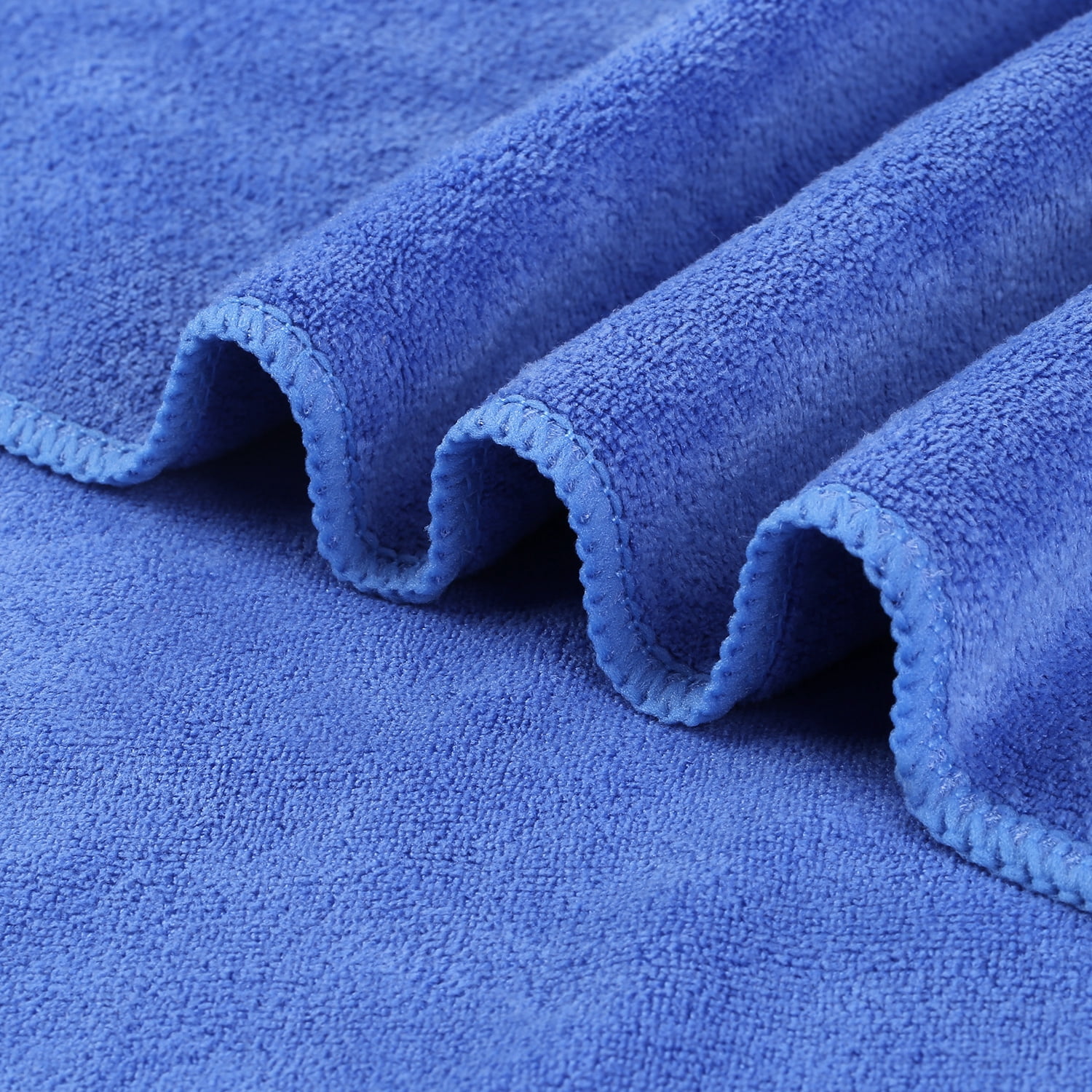 JML Bath Towel Set 2 Pack (30" x 60") - Extra Absorbent, Fast Drying, Blue Microfiber Towels