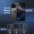 thumbnail image 2 of Funda JeTech Matte para iPhone 16 Pro de 6.3 pulgadas, negra, 2 of 6