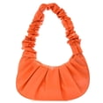 thumbnail image 1 of MesaSe Sac à Main Rétro pour Femmes Couleur Unie Plissé PU (Blanc), 1 of 9