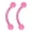 Pink, variant on Pair of Curved Barbells Ion Plated Surgical Steel 16g Sold in pairs