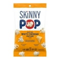 thumbnail image 2 of SkinnyPop White Cheddar Popcorn, Gluten-Free Cheese Snack, 1 oz Single Serve Bags, 12-Count Box, 2 of 5