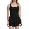 thumbnail image 1 of Nouvelle Robe Courte à Bretelles Sans Manches à Encolure Carrée, Décolleté Plongeant, Tendance et Tendance de Rue, 1 of 5