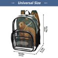thumbnail image 4 of Ttyddzy Clear Backpack Heavy Duty PVC Transparent Backpack for College Workplace, Brown Bear, 4 of 8