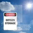 thumbnail image 6 of Portrait Oxygen Storage OSHA Danger Aluminum Sign 18 Inch x 12 Inch - 5 Pack, 6 of 8