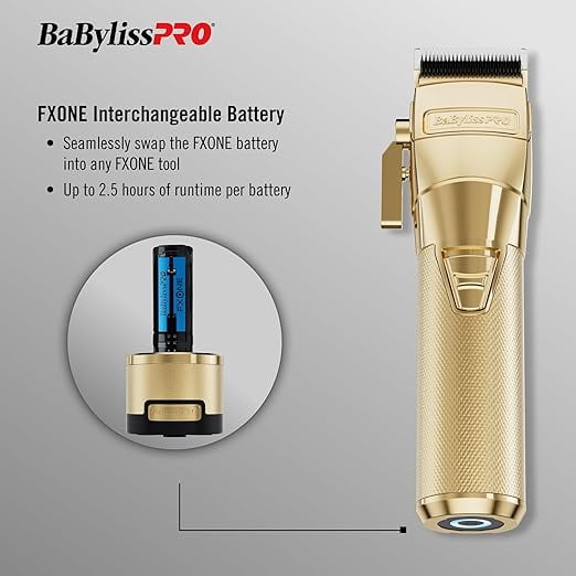BabylissPRO GoldFX FXONE Zero-Gap Adjustable with Dual Ball