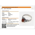 thumbnail image 4 of Sterling Silver and Baltic Honey Amber Gothic Style Ring, 4 of 6