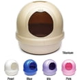 thumbnail image 3 of Caja de Arena Tipo Domo Petmate Booda Blanco Perla Metálico, 3 of 7