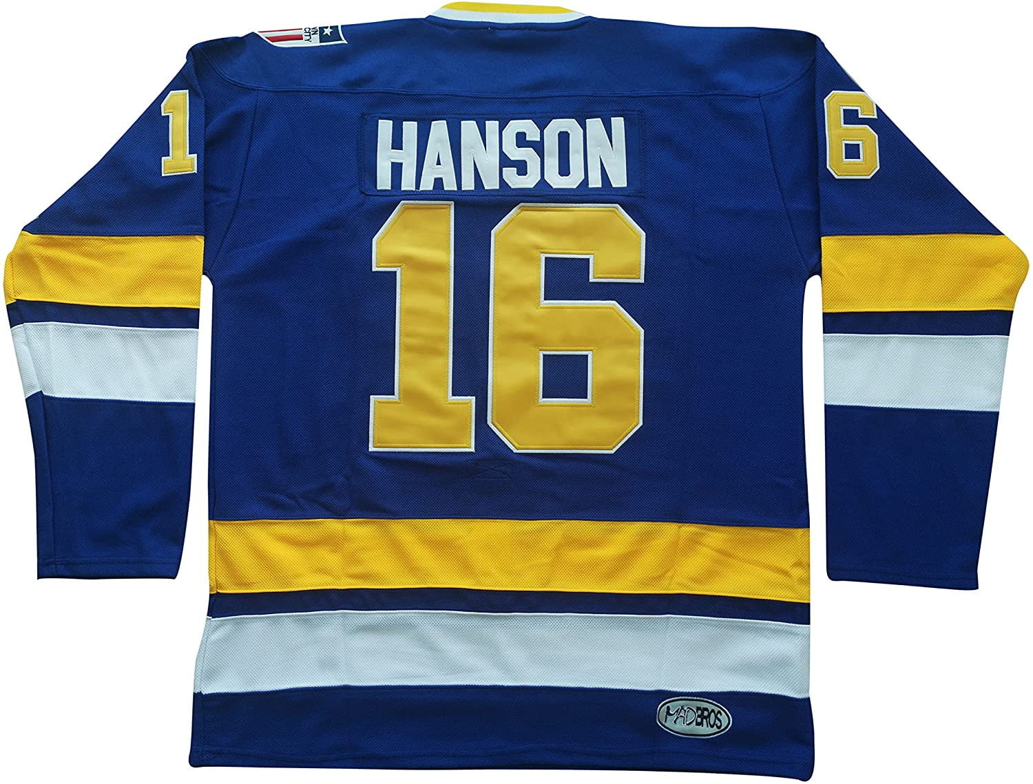 17# Jack Hanson Charlestown Chiefs Jersey Slap Shot Movie Hockey Stitched White 
