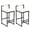 Beige, variant on Leumius Bar Stools Set of 2,Faux Leather Upholstered Counter Height Bar Stools,Kitchen Island Stools with Back and Metal Legs,Gray