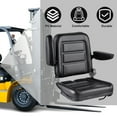 thumbnail image 6 of Flylapdo Forklift Seat with Adjustable 0-180° Back, Tractor Seat Replacement, PVC & Sponge Forklift Seat with Armrests, Seat Belt and Slide, 6 of 9