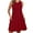 Burgundy, variant on Chiclily Summer Dresses for Women Casual Beach Sleeveless Pleated Front Tank Dress with Pockets, Black L