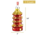 thumbnail image 5 of Every Day is Christmas Glass Blown Ornaments Cute Hand Made Figurines Tree Decoration, Pagoda, 5 of 6