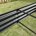thumbnail image 5 of Raised Garden Bed, 8×4×1ft Rectangle Raised Planter, Outdoor Patio Thickened Metal Raised Bed for Gardening Vegetables Flower Fruits, Black, 5 of 7