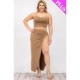 thumbnail image 2 of Plus Size Crop Cami & Split Thigh Maxi Skirt Set, 2 of 5