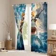 thumbnail image 3 of Feelyou Kawaii Ocean Sealife Blackout Curtains Set of 2 (52x84 Each), Cat Riding Shark Window Curtains, Teens Boys Girls Kids Curtains and Drapes, Blackout Curtains Bedroom Decor, 3 of 6