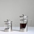 thumbnail image 3 of HARIO Hariol 7 Press Type Coffee Heat Resistant Glass Stainless Steel Practical Capacity 300ml THSV-2-HSV Hairline Silver, 3 of 4