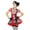 Black/Red/Multi-color, variant on Harley Quinn Kook Leg Avenue 83929 Black/Red