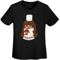 thumbnail image 4 of Shadow Milk Cookie Ladies Summer Print Fashion T-Shirt, 4 of 7