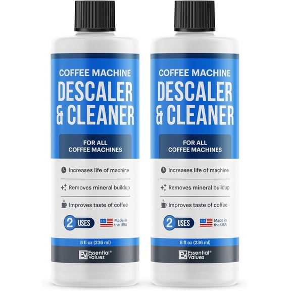 Descaling Solution for Delonghi Nespresso (4 Uses) - Coffee Machine Descaler Cleaner - Liquid To Descale Automatic Coffee Makers & Espresso Machines