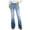 Blue, variant on Idoravan Jeans for Women under 10.00 Women Flare Jeans Mid Waist Bell Jeans Stretch Slim Pants Length Jeans
