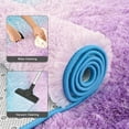 thumbnail image 2 of Softlife Super Soft Plush Tie Dye Velvet Rugs for Home Decor,Fluffy carpet For Living Room,Bedroom,6'x9',Gradient Blue Purple, 2 of 7