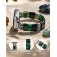 thumbnail image 4 of Wearlizer Beaded Agate Band Compatible with Apple Watch 38/40/41/42/44/45/46/49mm, Handmade Natural Stone Stretch Bracelet for Women, Boho Strap for iWatch Series 11/10/9/8/7/6/5/4/SE/Ultra, 4 of 7