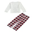 thumbnail image 4 of PENGXIANG Family Matching Christmas Parent-child Red Long Sleeve Top + Stripe Pattern Long Pants Set, 4 of 7