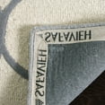 thumbnail image 4 of SAFAVIEH Cambridge Kevin Geometric Wool Area Rug, Ivory/Silver, 6' x 6' Square, 4 of 7