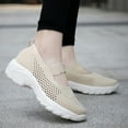 thumbnail image 2 of Womens Chunky Slip on Orthopedic Walking Loafers Shoes Comfortable Mesh Platform High Heels Casual Sneakers, 2 of 6