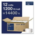 thumbnail image 3 of Advanced Jumbo Bath Tissue, Septic Safe, 1-Ply, White, 3.55" x 1200 ft ,12 Rolls/Carton, 3 of 10