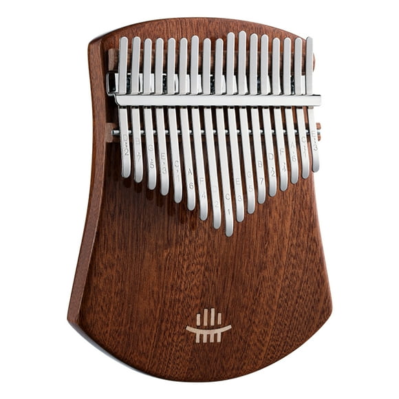 Piano de pulgares hluru 17-Key Finger Thumb Piano Instrumento musical portátil Cuerpo de madera maciza para niños Adultos Amante de la música Principiantes Profesional con martillo de afinación Paño d Hluru Piano de pulgares