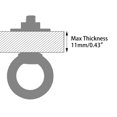 thumbnail image 4 of Eye Bolts QWETRY M10 x 25 mm de acero inoxidable, paquete de 4 unidades con tuercas, 4 of 5