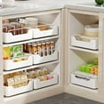 thumbnail image 2 of Caja de almacenamiento multifuncional para cajones de cocina Deeceymbur, organizador estilo cajón para condimentos, platos y vajilla, ideal para organizar fregaderos y encimeras B, 2 of 8