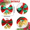 thumbnail image 4 of Árbol de campanas de 12/24 piezas, decoración colgante con lazo, artesanía para el hogar, adornos de regalo de Año Nuevo, lazos de Navidad, 4 of 4