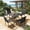 Black, variant on SOLAURA Patio Chairs Set of 2, Outdoor Dining Textilene Chairs for Porch Garden Backyard Deck, Khaki