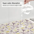 thumbnail image 5 of Xecao Lavender Flowers patten Microfiber Dish Drying Mat,Absorbent Dish Drainer Kitchen Counter,Super Absorbent Dish Drying Pads 18×24 Inch, 5 of 7