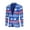 Snowflake Blue, variant on Men's Christmas Blazer Jacket Xmas Funny Ugly Casual One Button Holiday Suit, Snowflake Blue, S