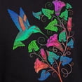 thumbnail image 3 of CafePress - Rainbow Hummingbird On Trumpet Vine Hoodie (Dark) - Pullover Hoodie, Classic, Comfortable Hooded Sweatshirt, 3 of 4