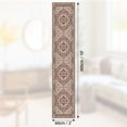 thumbnail image 2 of 2'x10' Area Rugs, Machine Washable Non Slip Runner Rug for Hallway, Soft Low Pile Vintage Print Pattern Indoor Entryway Thin Carpet, Burgundy, 2 of 7